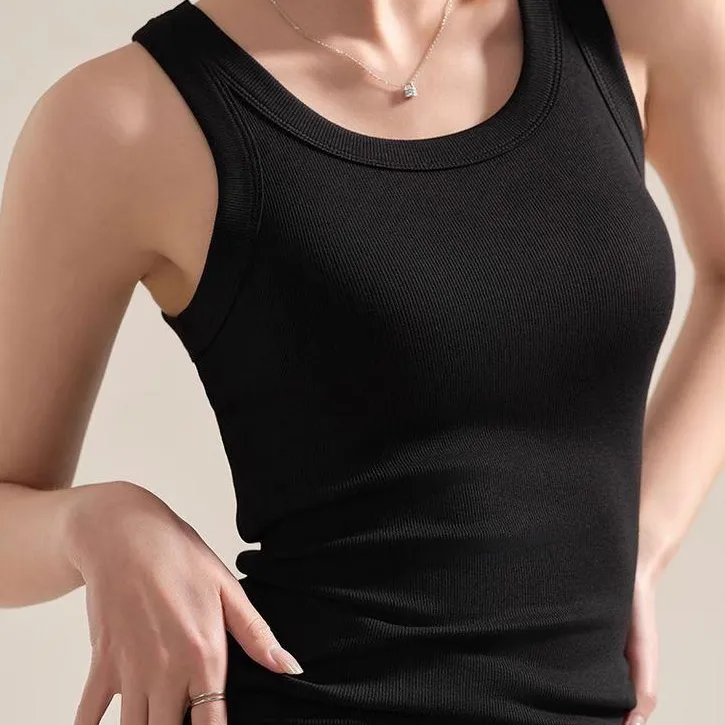 拉夏贝尔大码吊带背心女夏季新款爆款内搭外穿舒适打底衫百搭上衣