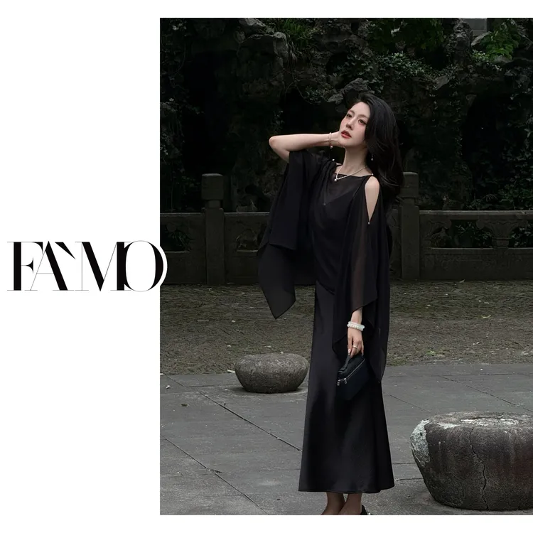 FAMO女装 2025夏季纯色仙气飘飘无袖打底出游上衣女 90470269