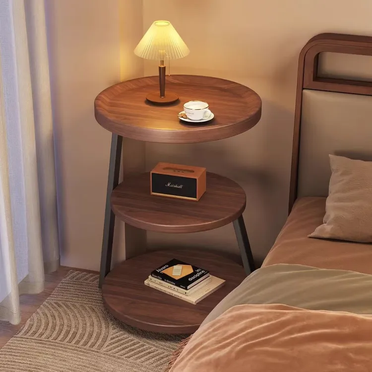 沙发边几茶几客厅家用小户型圆形边桌置物架角几床头桌子客厅茶几商品图