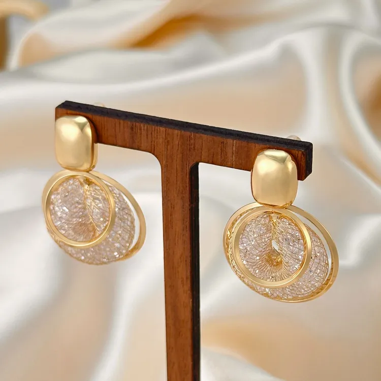 【KEFAN珂梵】耳环时尚风金色女小众百搭设计轻奢精致耳饰