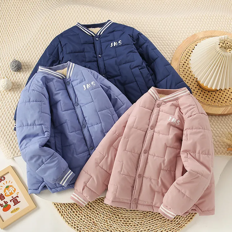 儿童校服神器内胆棒球领冬季内外穿加绒加厚学生男女童中大童棉服