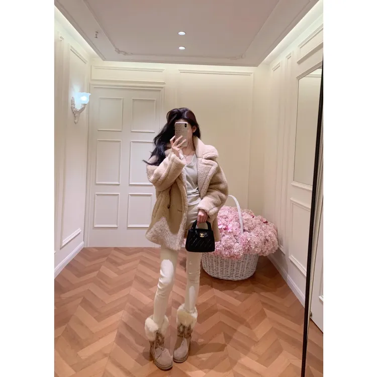 名媛气质时尚高级感减龄百搭外套秋冬新款高腰休闲显瘦长裤两件套