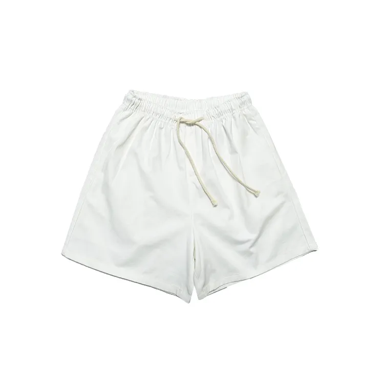 Syan【无暇】2025新款夏装时尚百搭复古潮流纯色抽绳休闲短裤