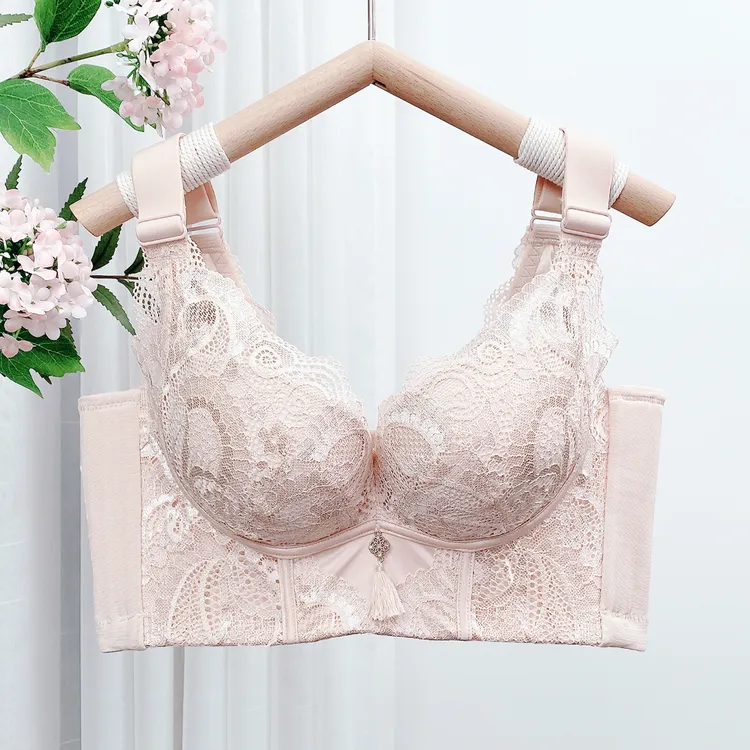 品牌调整型内衣女圆圆杯小胸聚拢显大收副乳防下垂外扩加厚文胸罩