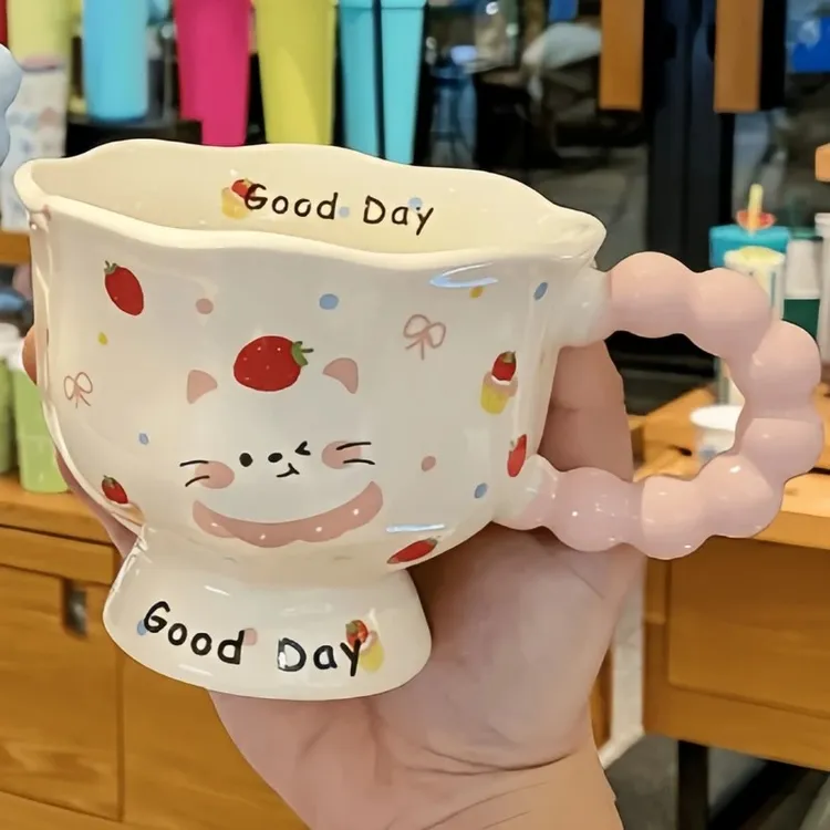 ins风小狗马克杯高颜值杯子陶瓷情侣水杯送女生生日礼物伴手礼品