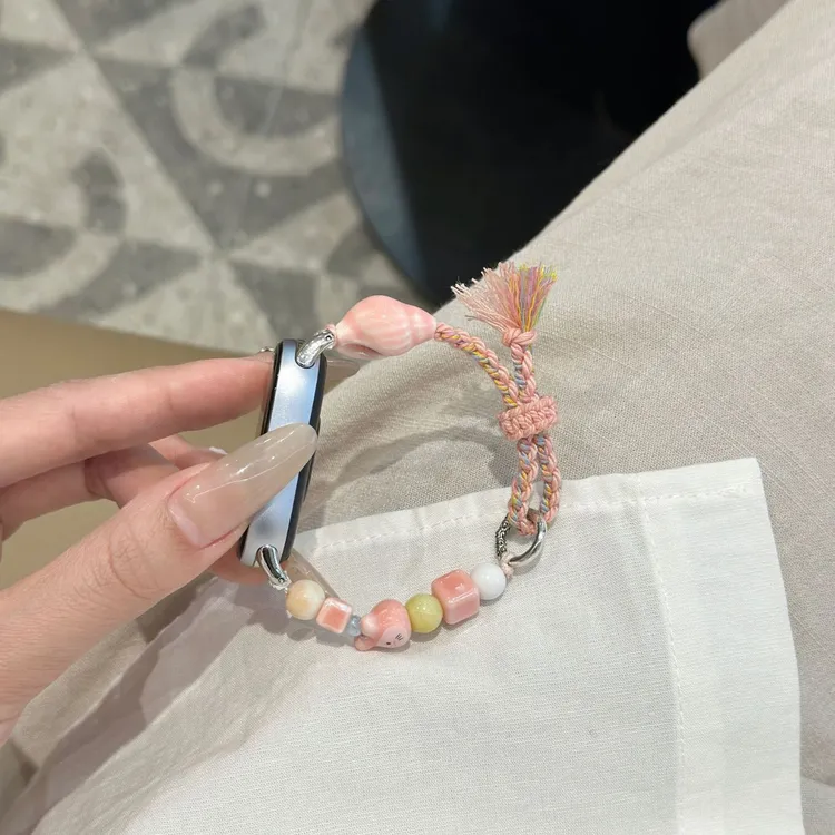 粉小咪手工编织表带（无手表）