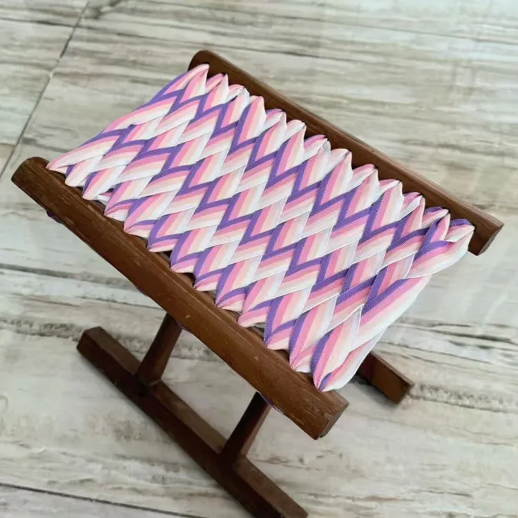 加厚四色涤纶织带带子绳子马扎彩虹编织绳宠物打包绳布马扎绳带