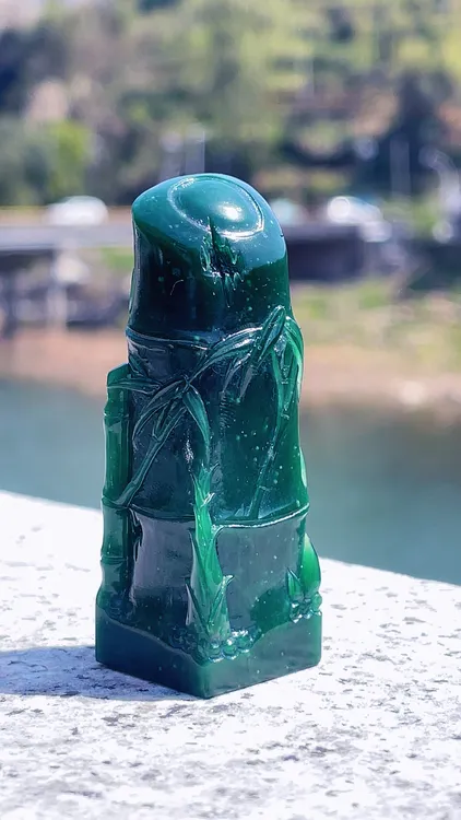 西安绿竹子石雕章