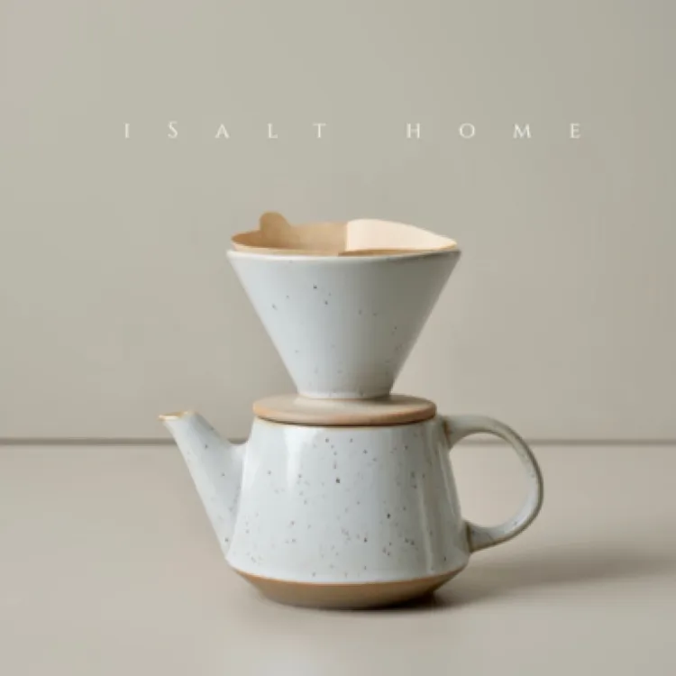 出澳洲RobertGordon沙釉手冲咖啡壶滤斗套装咖啡器手工陶瓷600