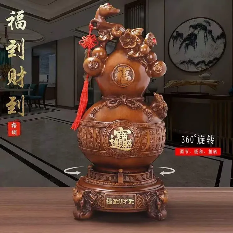 葫芦摆件家居客厅入户玄关电视柜工艺品乔迁新居礼物中式商品图