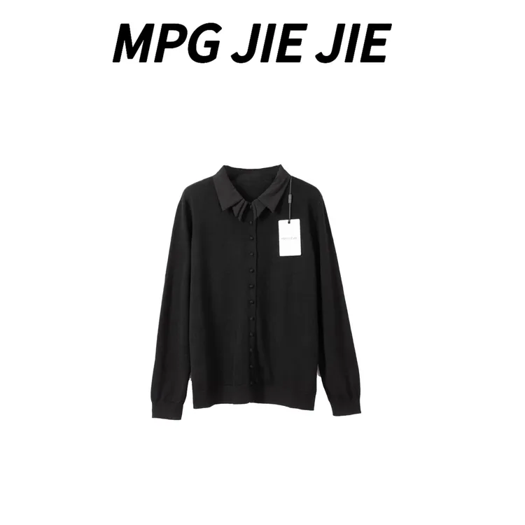 MPG JIEJIE【黑序曲】25早秋绵羊毛开衫