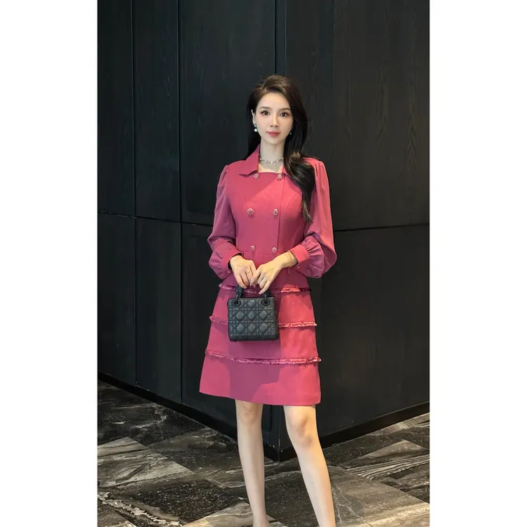 YUANBAO【知往•Zivoy】秋冬法式时尚显瘦气质百搭老钱风女装连衣裙