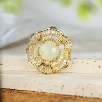 东方茉莉吊坠胸针     