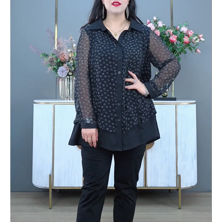 春秋妈妈装长袖上衣228960CX