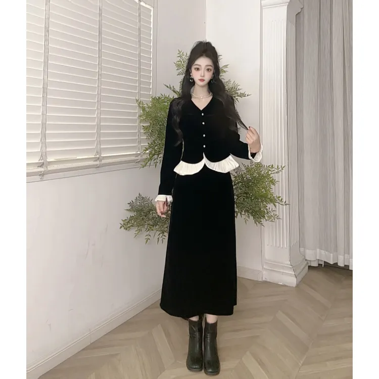 IEF/爱依服2025新款秋季天鹅绒上下套装