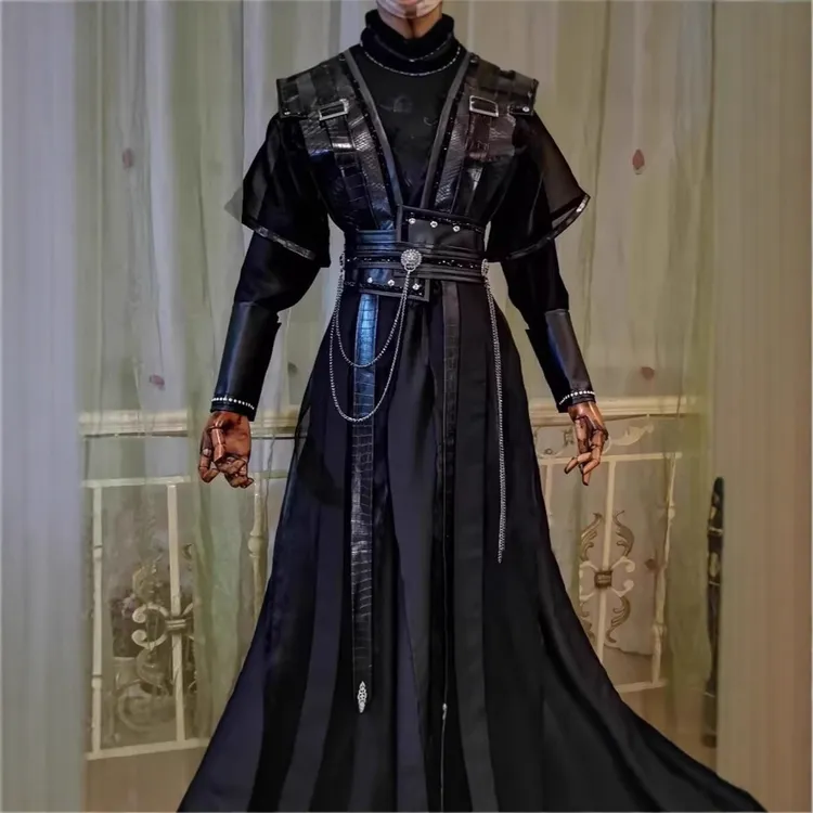 黑色古装cosplay套装墨燃角色扮演服装萧策安长庚 cosplay男女适