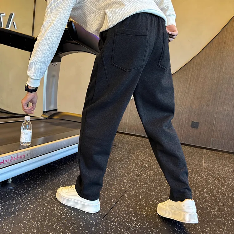 仓石一树秋冬款潮流休闲裤男2025新款加绒宽松直筒痞帅百搭运动裤