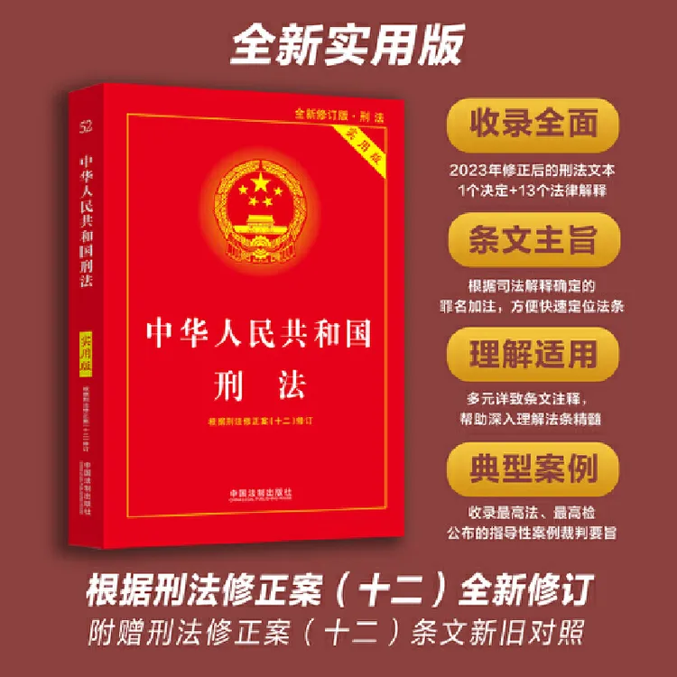 中华人民共和国刑法（实用版）第十版刑法修正案十二正版书籍全国