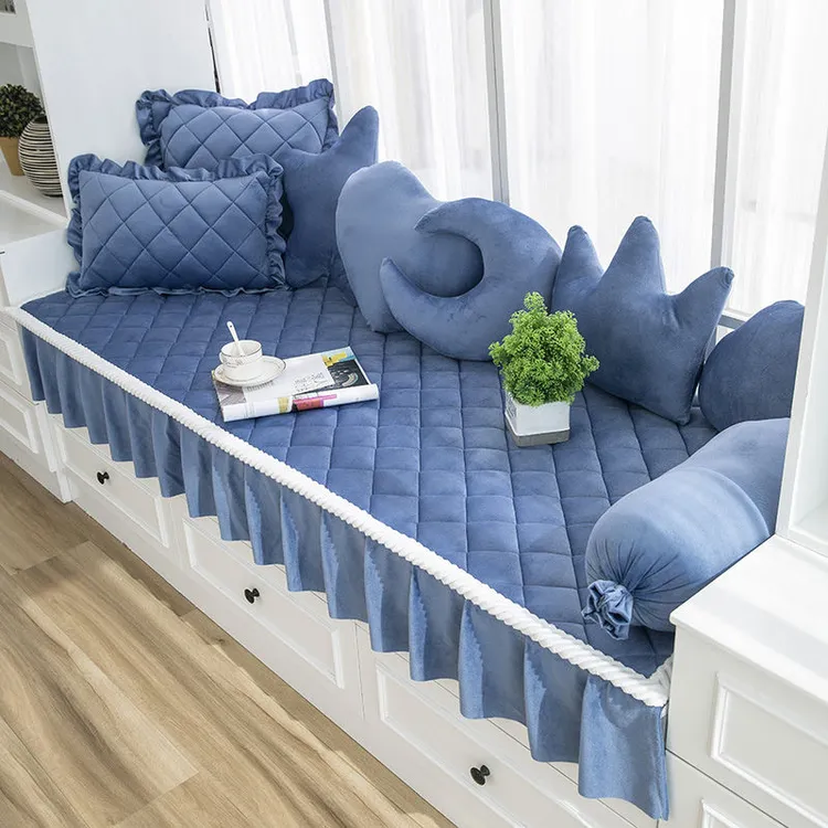 飘窗垫窗台垫海绵榻榻米地垫加厚防滑四季通用卧室装饰机洗可定制