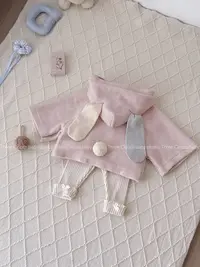 三小朵2719【米豆兔】春秋婴幼儿高级可爱甜美厚实斗篷小兔子外套