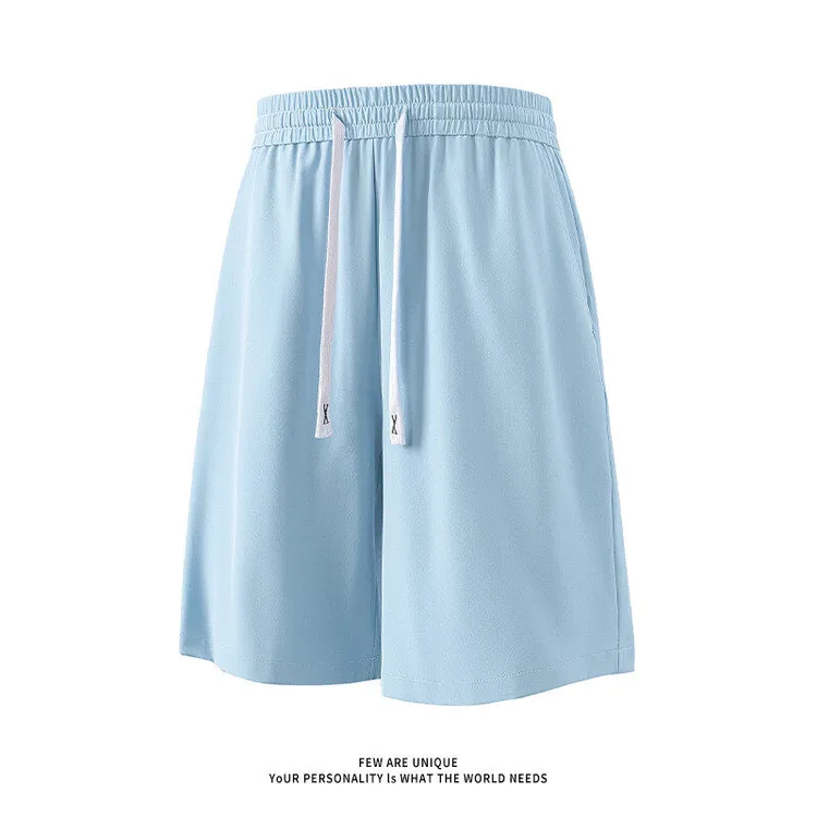 潮流港风速干短裤男士夏季宽松无弹力运动休闲裤青年薄款中腰