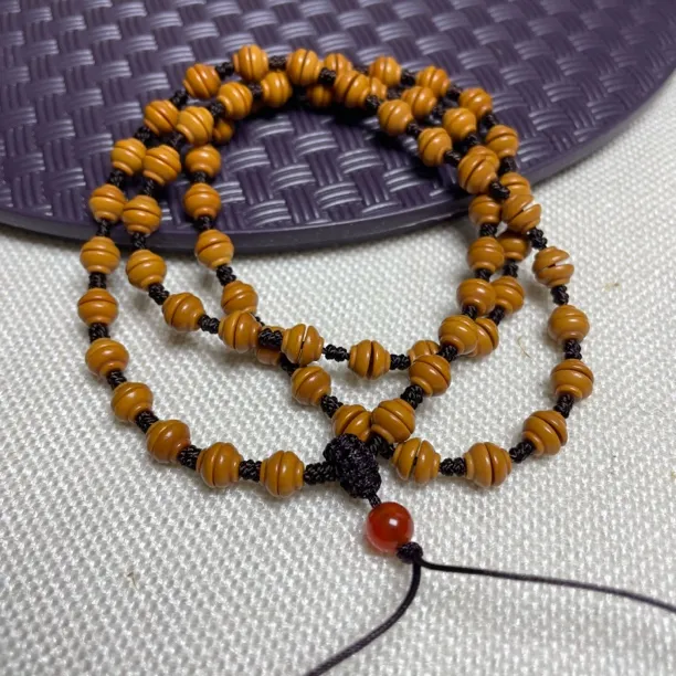 橄榄核金饭碗6毫米挂链金刚结手工编男女款挂件链（详情见细节图）