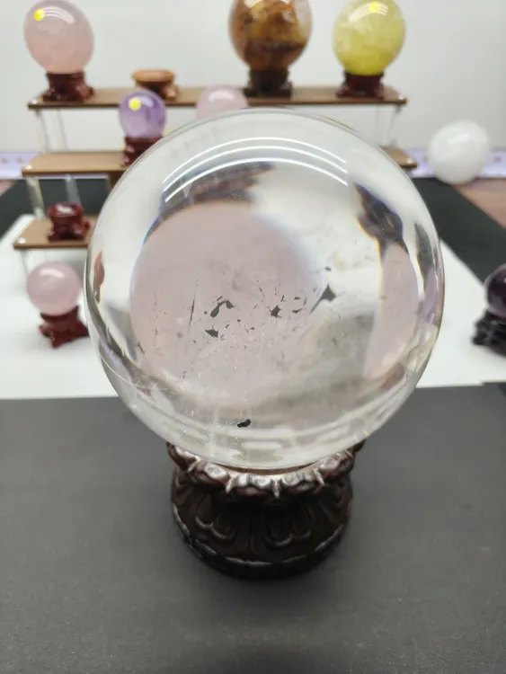 天然白水晶15cm高透