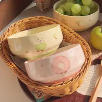 【两个装】水果可颂6英寸面碗陶瓷釉下彩汤饭碗大容量家用好看