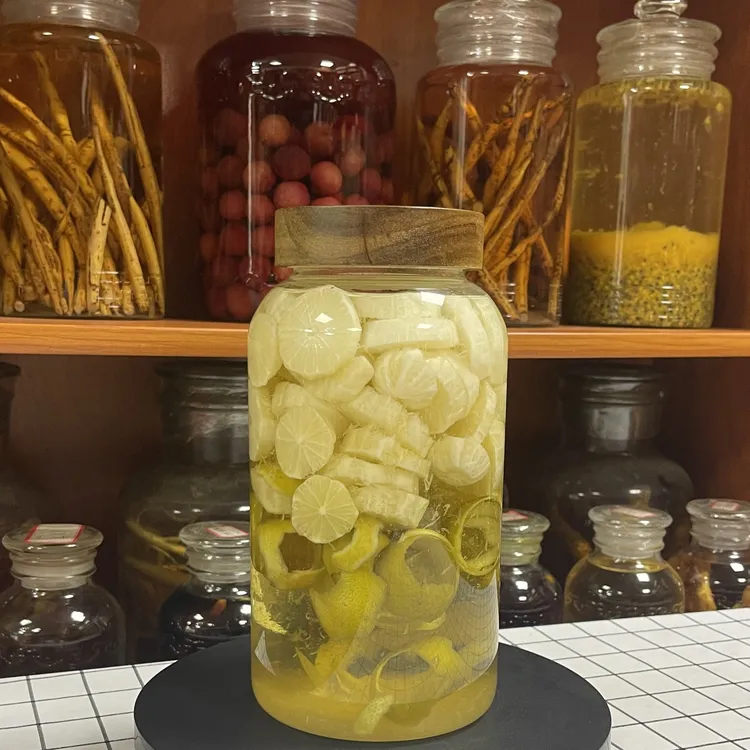 【老陈同款泡酒瓶】水果泡酒玻璃瓶青梅酒自酿果酒加厚密封罐