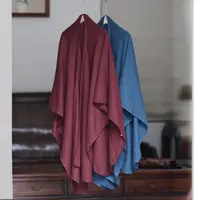 如素慢衣苎麻棉文艺披肩斗篷40015