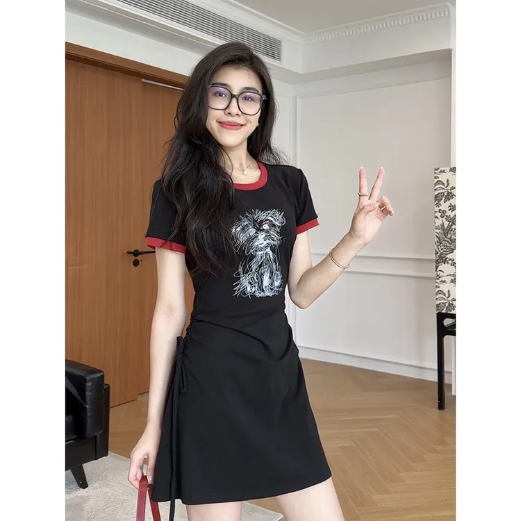 张阿星【查尔假日】夏季莱赛尔通勤休闲舒适显瘦连衣裙  W425Q09005
