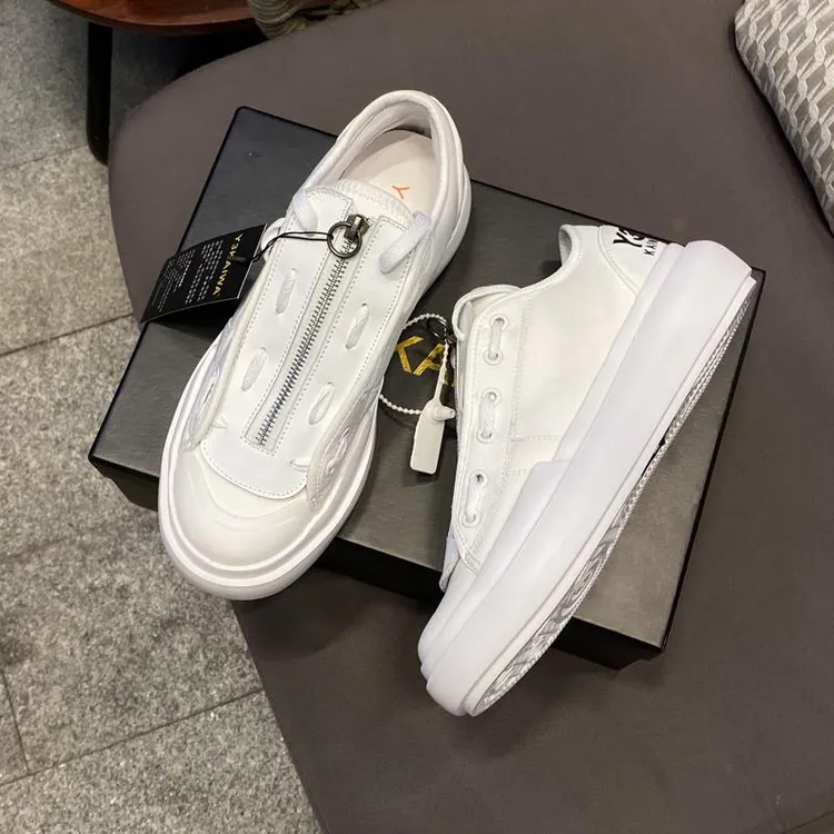 广州高定！夏季透气潮流男鞋Y3KAIWA黑武士布面细布厚底超轻帆布鞋