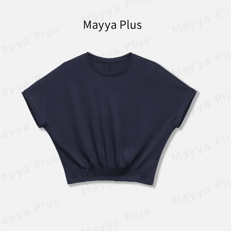 【南意假日】MayyaPlus麦芽定制慵懒风百搭收腰减龄T恤上衣32536161