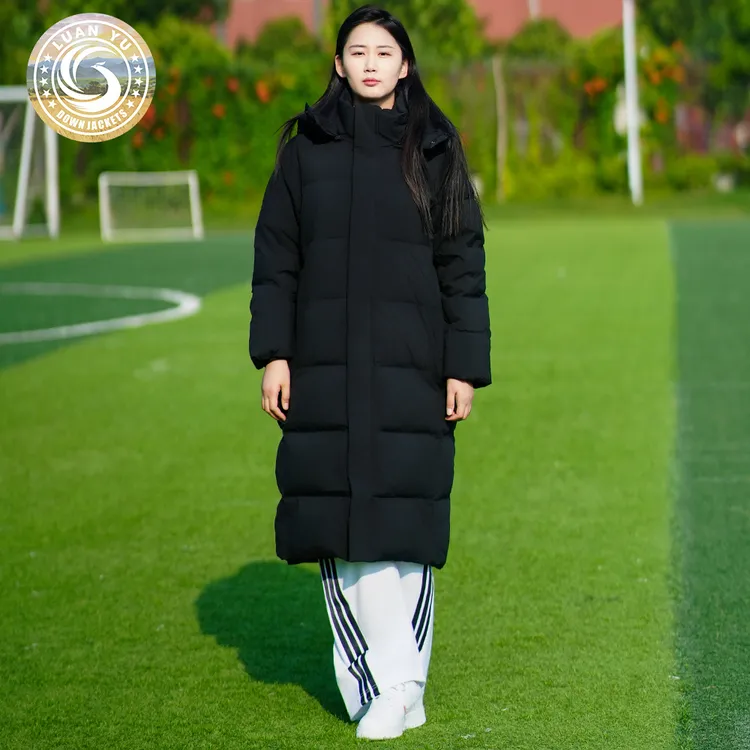 鸾翊羽绒服男女长款过膝加厚冬季2025新款情侣中戏外套