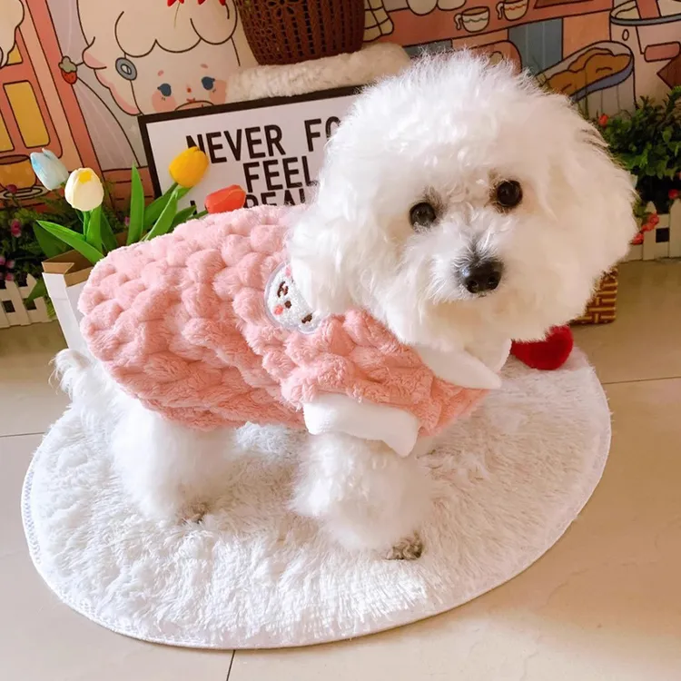 狗狗衣服秋冬款可牵引衣服比熊泰迪小型犬冬天宠物猫咪衣服加绒