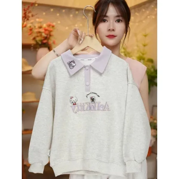 【春秋/加绒】女童秋冬新款韩版甜美纯卡通母卫衣休闲卫衣儿童衣服