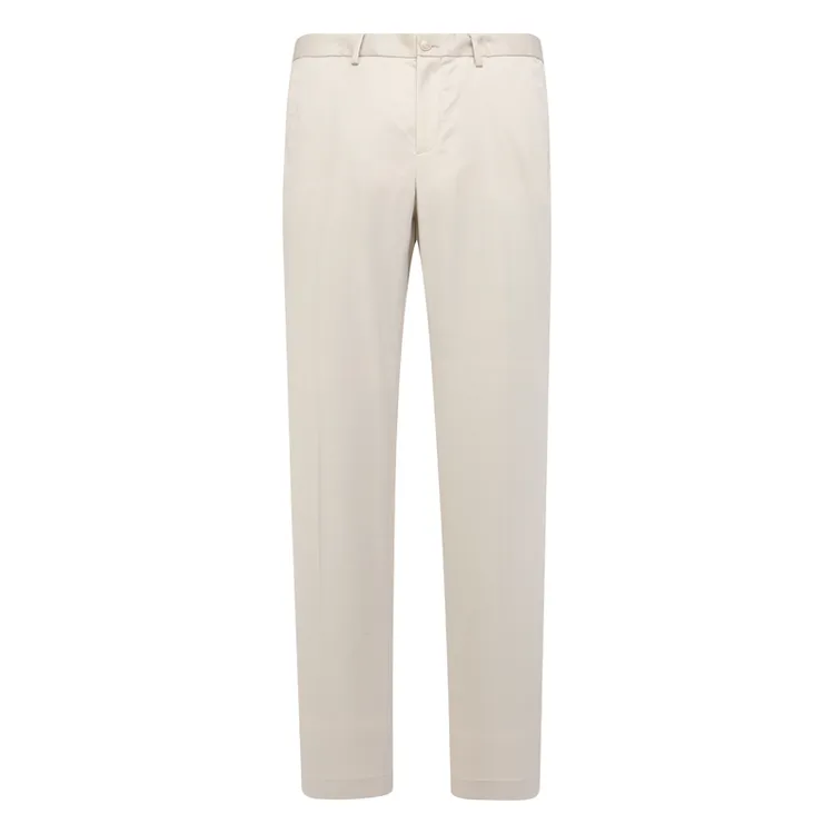 J1652KMQ春秋男式休闲裤 棉中腰修身商务休闲长裤弹力 卡其色