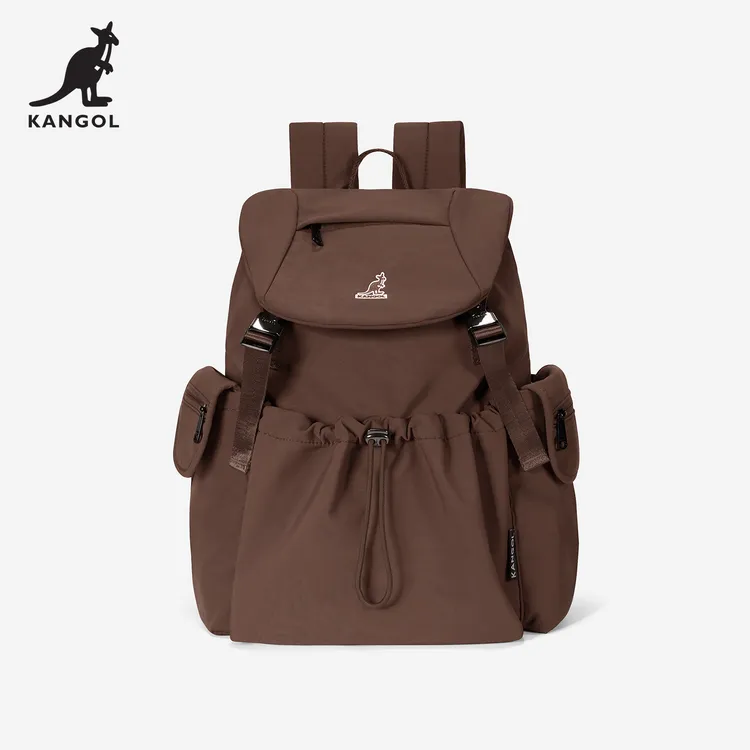 KANGOL翻盖双肩包大容量旅游轻便女背包防泼水时尚百搭大号书包