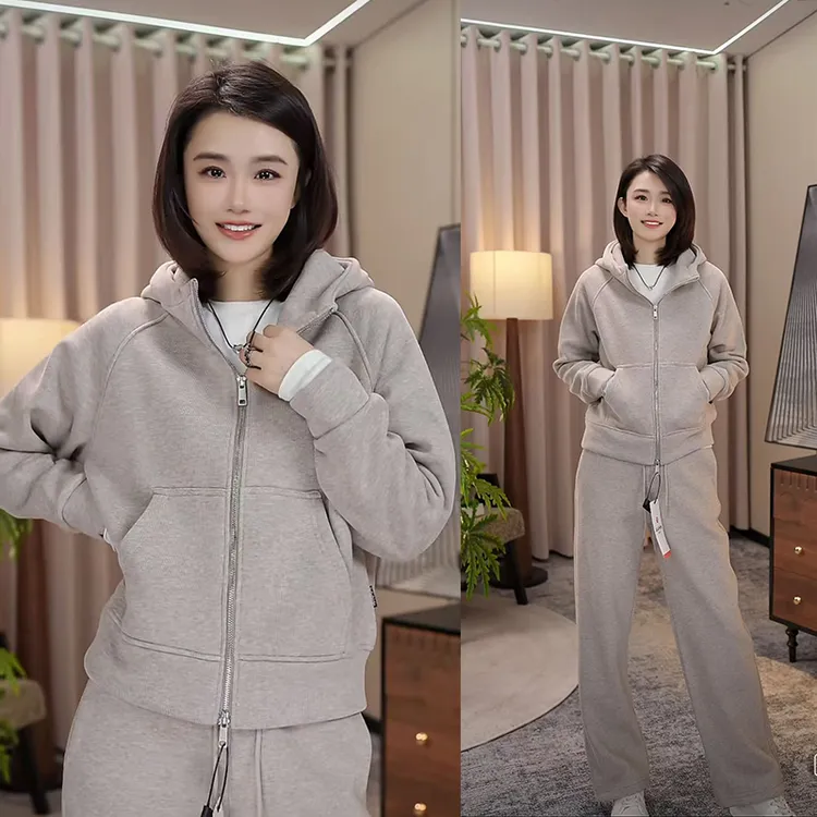  lulubide/露露彼得 冬季[加绒加厚]连帽外套+长裤 休闲套装25-89