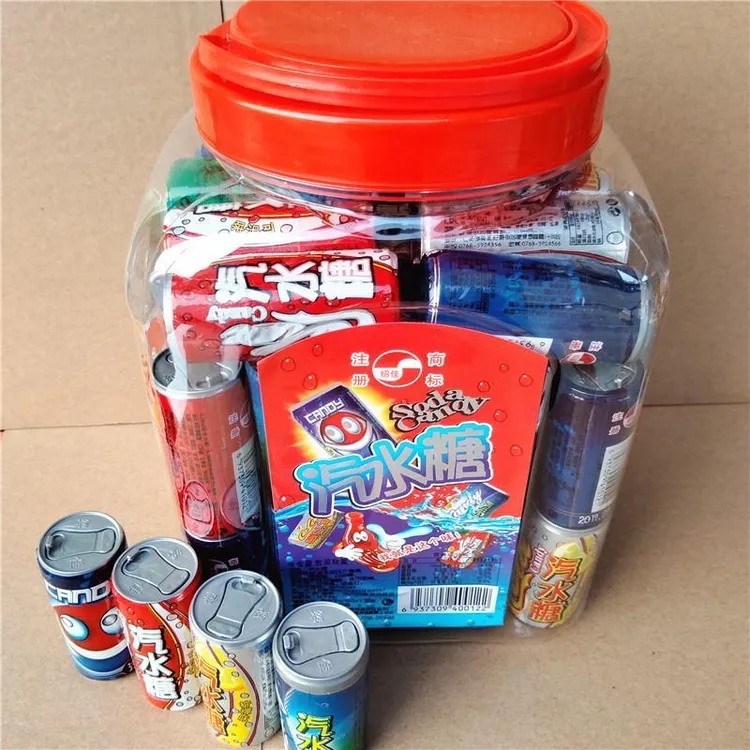 可乐爆汽糖汽水整桶50小瓶80后90后怀旧小零食品店童年喜糖果包邮
