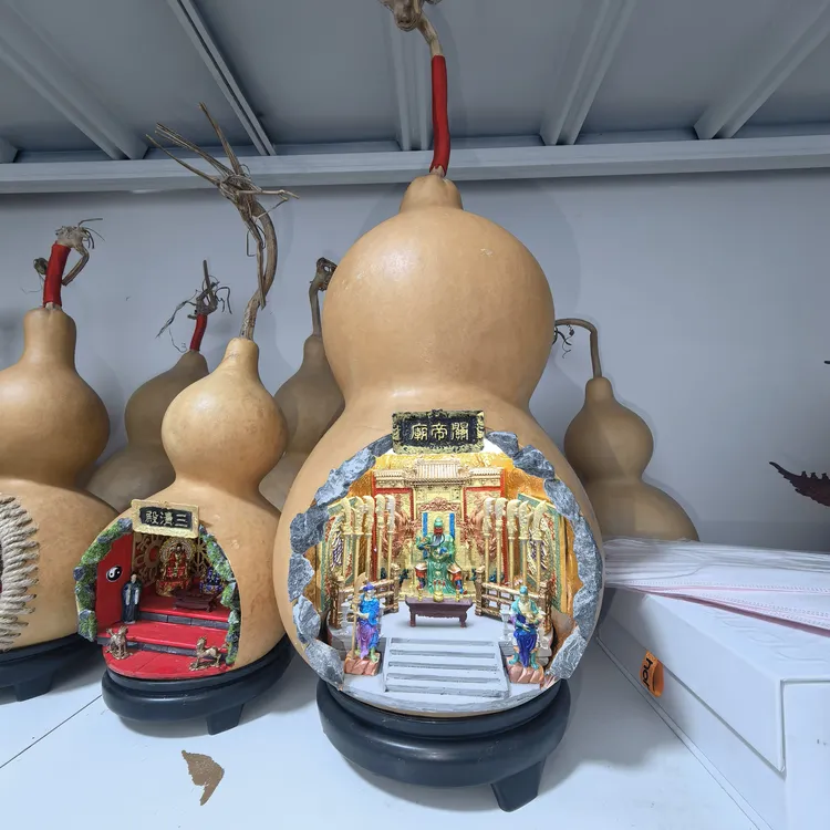 葫芦微景观关公财神新款摆件创意开业创业生日礼物