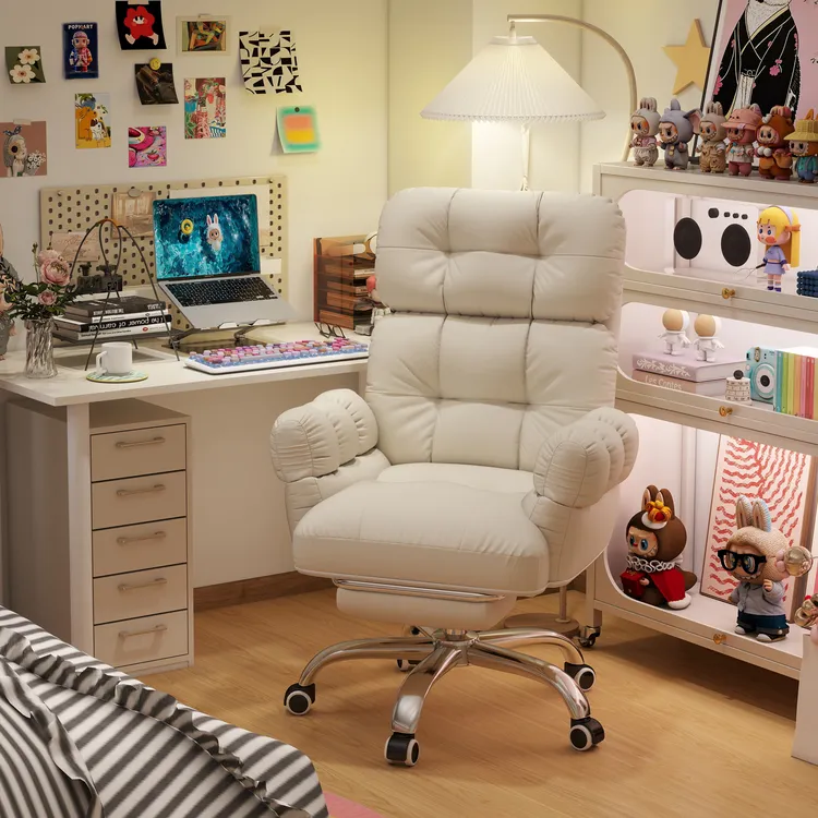 家用懒人电脑沙发椅女生卧室可升降旋转靠背椅子宿舍学习久坐办公