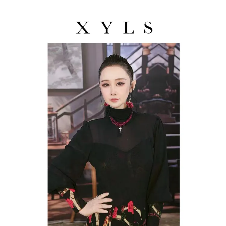 女装连衣裙弹力印花T006856