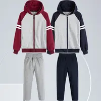艾顿校服男女童春秋款藏青浅灰棒球服校服套装运动服校服中小学生