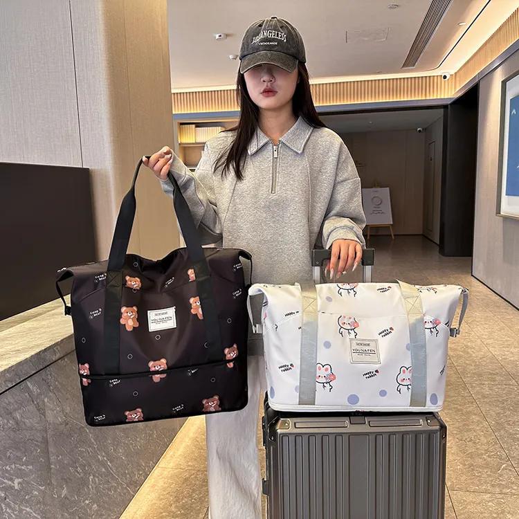 大容量短途旅行旅行包手提旅游收纳包行李包轻便待产收纳袋行李袋