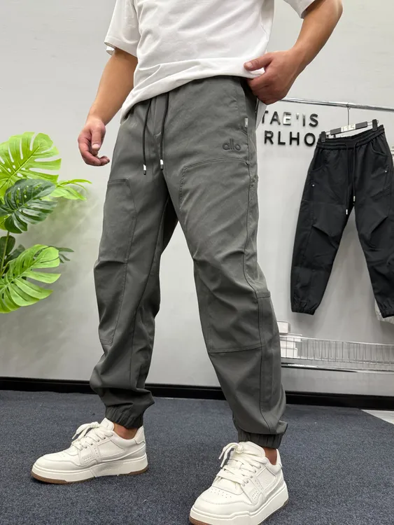 秋季男士新款工装裤户外水洗棉布面料宽松弹力柔软时尚百搭束脚裤