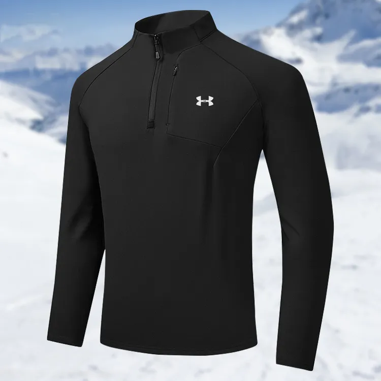 奥莱高端品牌半拉链卫衣长袖男秋冬款高尔夫健身骑行户外速干t恤