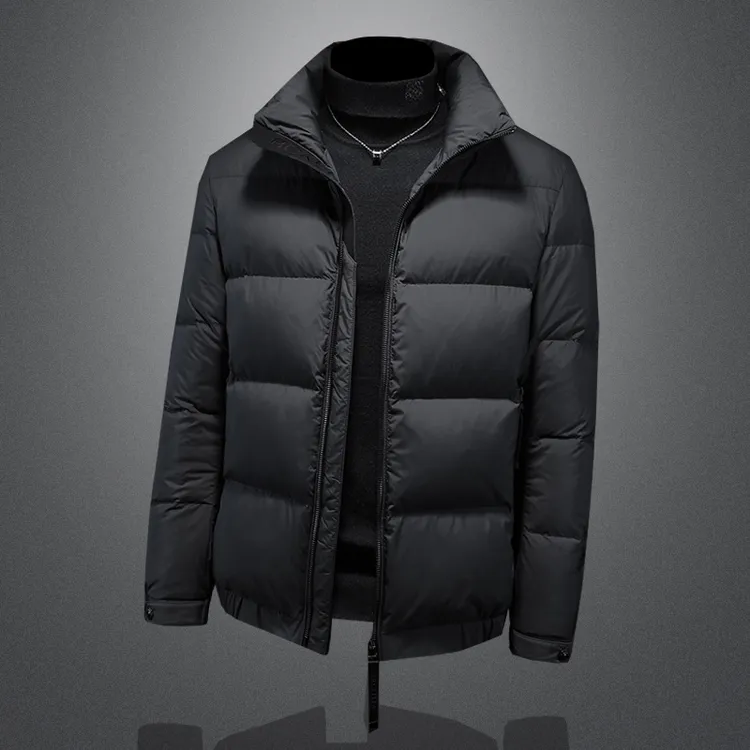 欧货高端轻奢欧洲站高端立领羽绒服男士秋冬季2025新款白鸭绒韩版