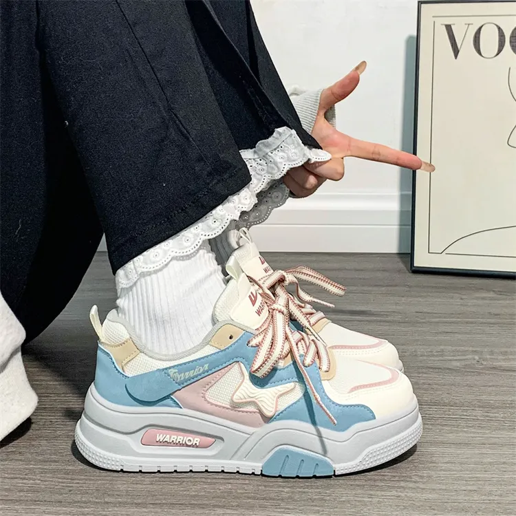 回力星星鞋厚底运动板鞋夏季透气网面百搭女鞋2025新款学生休闲鞋