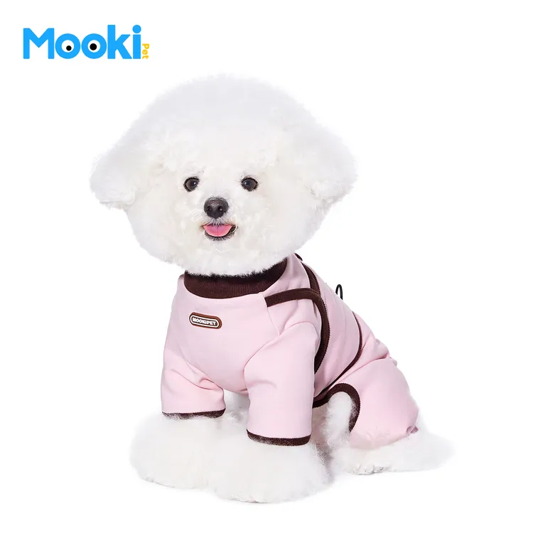 mookipet狗狗猫咪秋冬新款家居服西高地比熊小型犬加绒四脚衣服